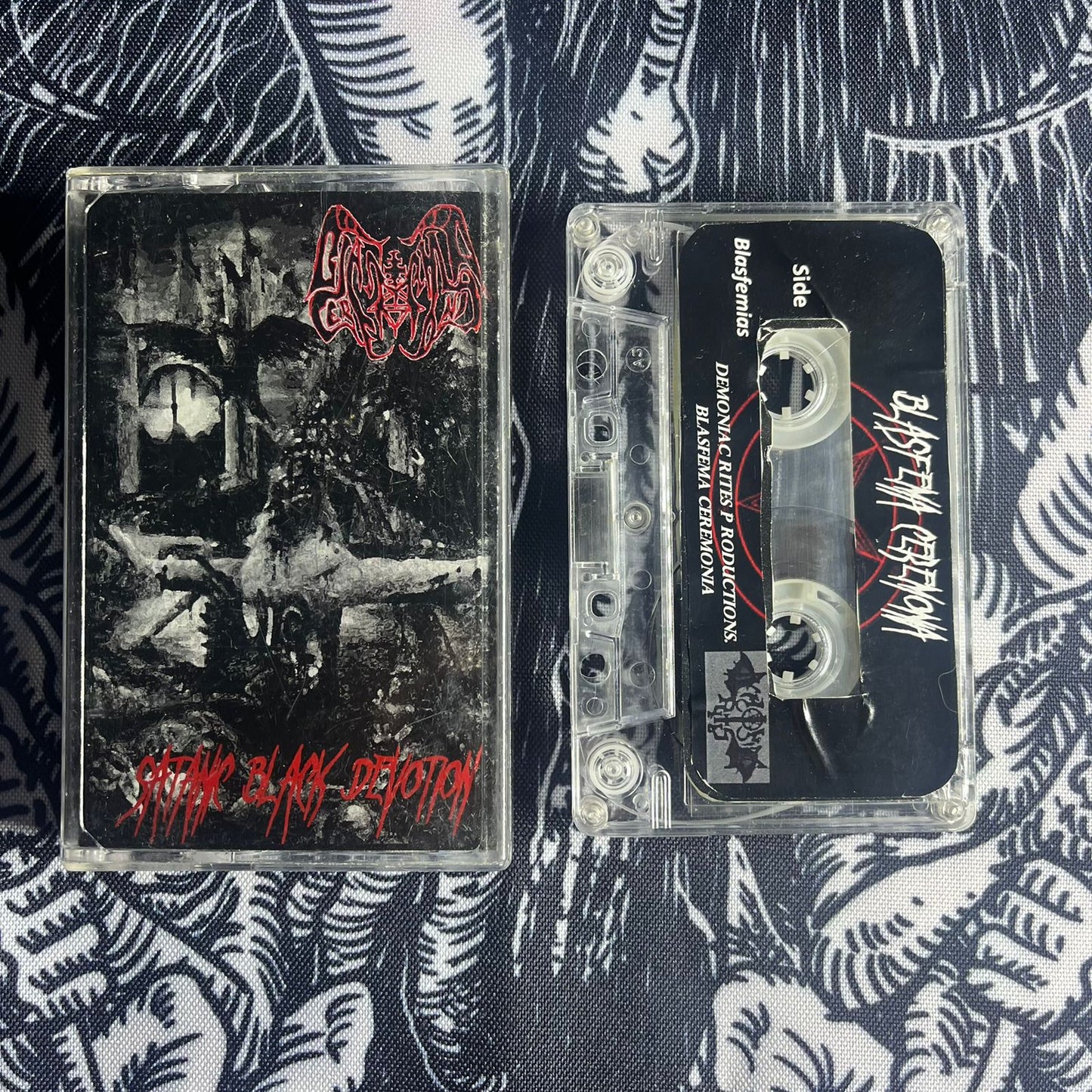 BLASFEMA CEREMONIA - Satanic Black Devotion Cassete | Black Hearts Records
