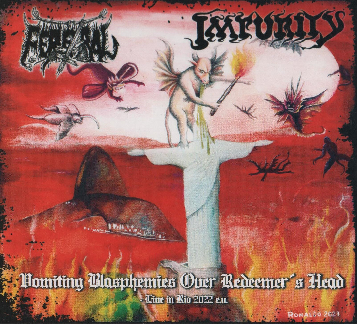 Feretral / Impurity - Vomiting Blasphemies Over Redeemer's Head... 2Cd Digipak | Black Hearts Records