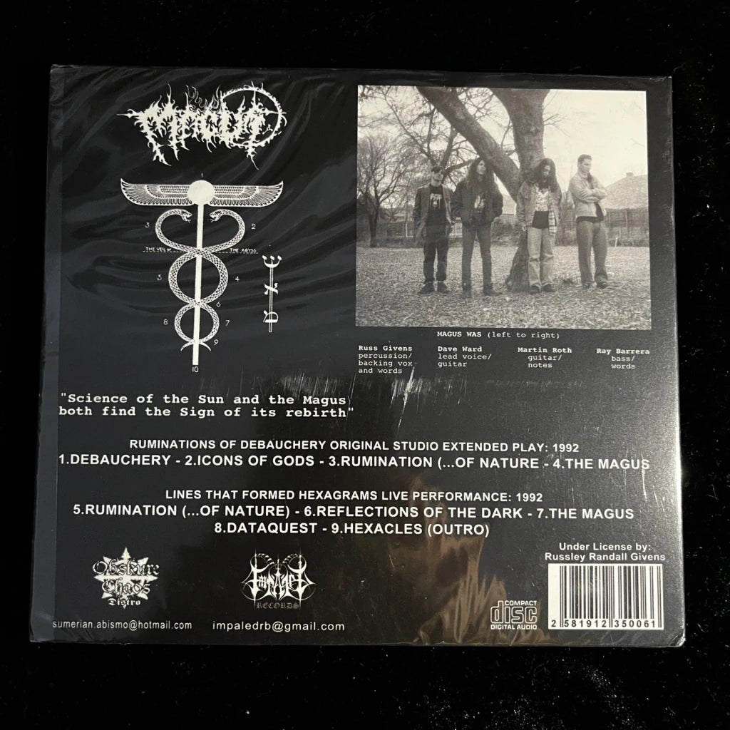Magus - Ruminations of Debauchery CD Digipak