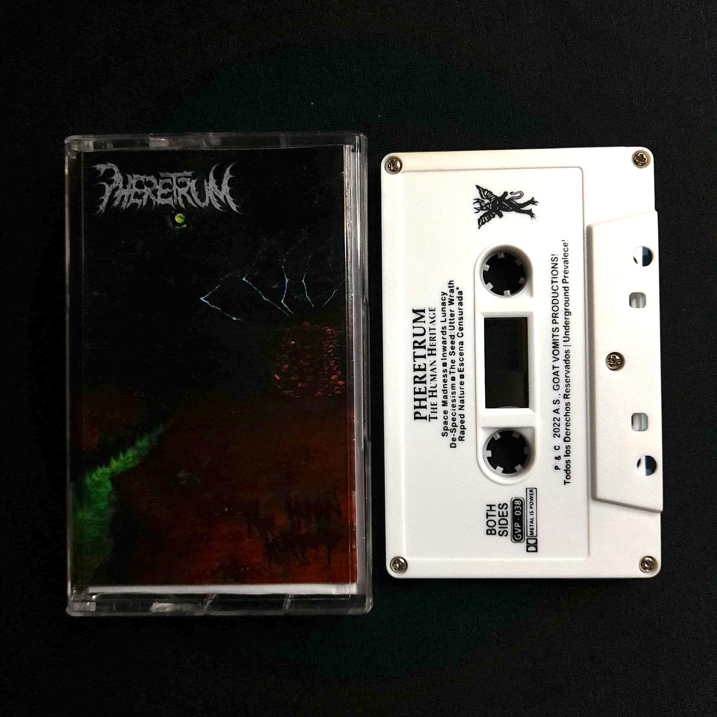 PHERETRUM - No Human Heritage Cassete | Black Hearts Records