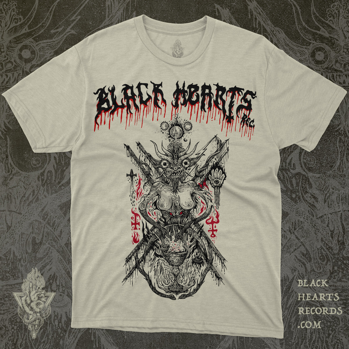 SUPAY Y LA SERPIENTE DE DOS CABEZAS - Camiseta Oficial | Black Hearts Records