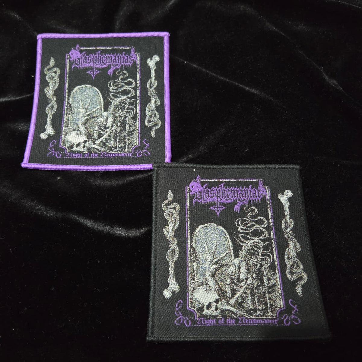 BLASPHEMANIAC - Night of the Necromancer Patch | Black Hearts Records