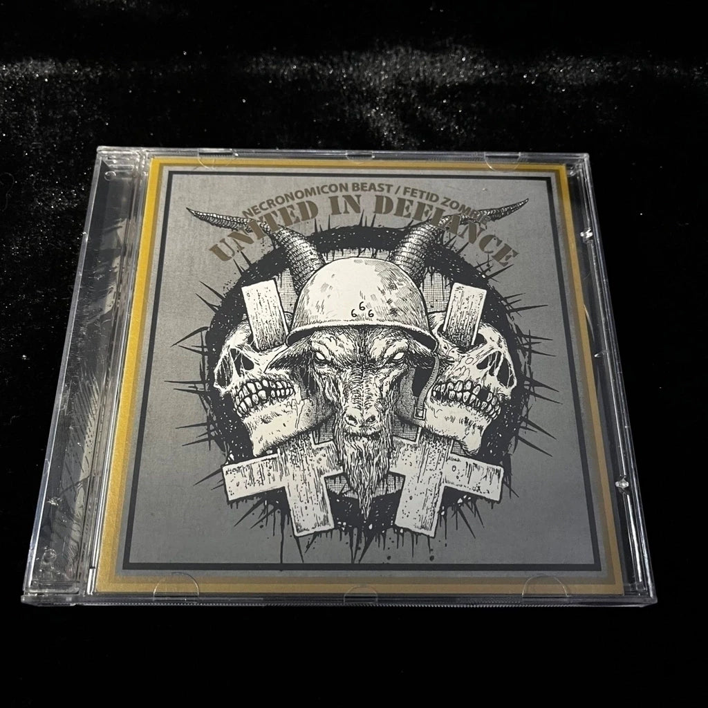 Necronomicon Beast/Fetid Zombie - United in Defiance CD | Black Hearts Records