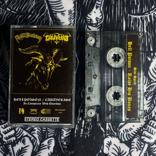 CADAVERISE / HELL POISON - In Conspiracy with Quorthon Cassete | Black Hearts Records
