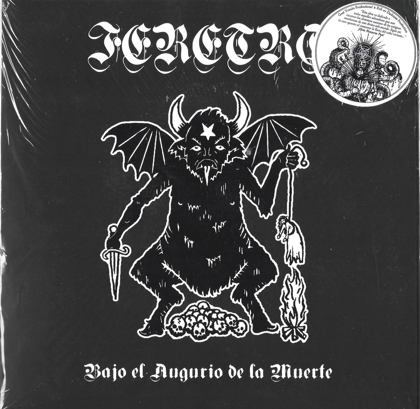 Feretro - Bajo el augurio de la muerte CD Giant 7POL | Black Hearts Records