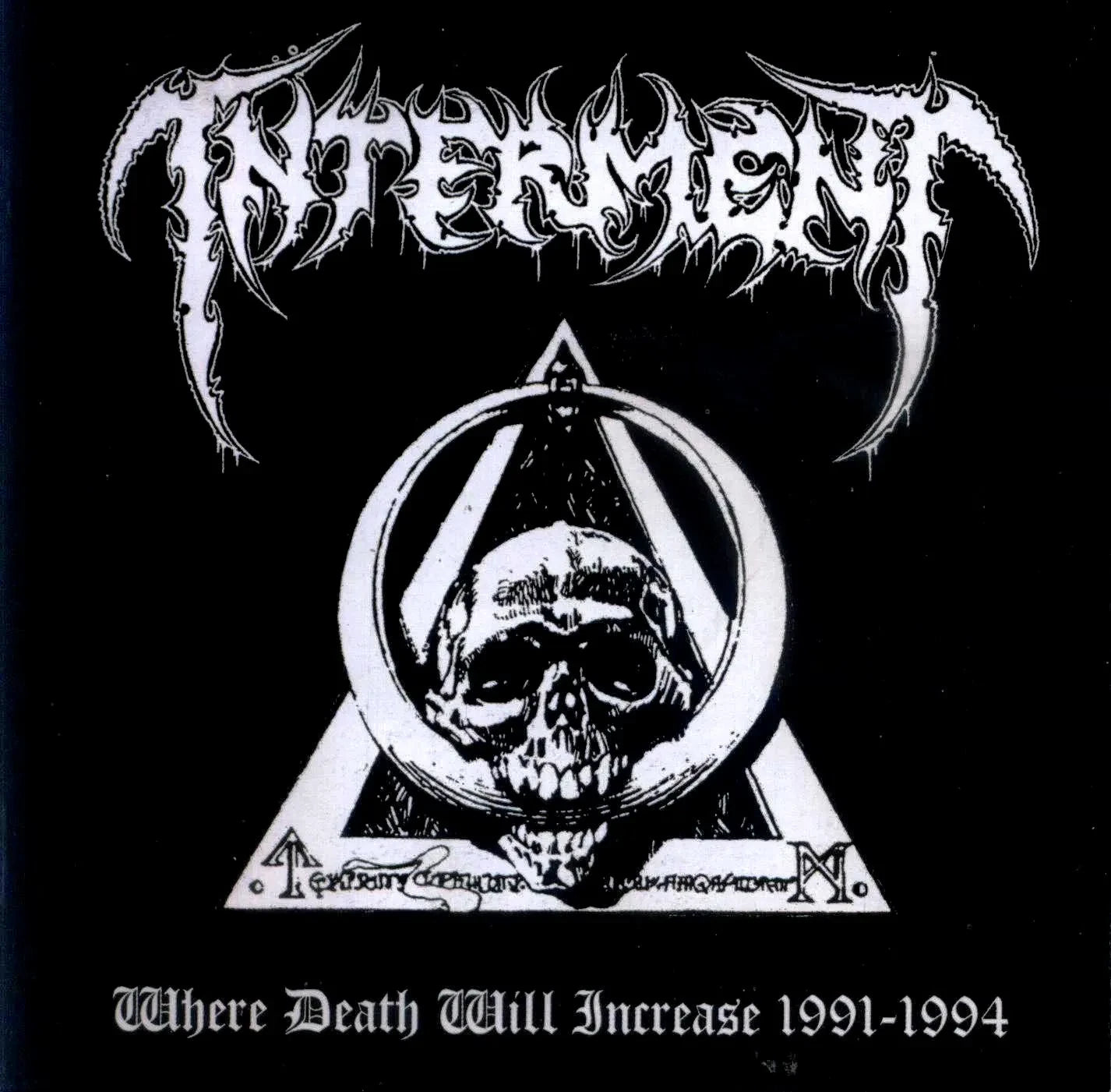 Interment - Where Death Will Increase 1991-1994 CD | Black Hearts Records