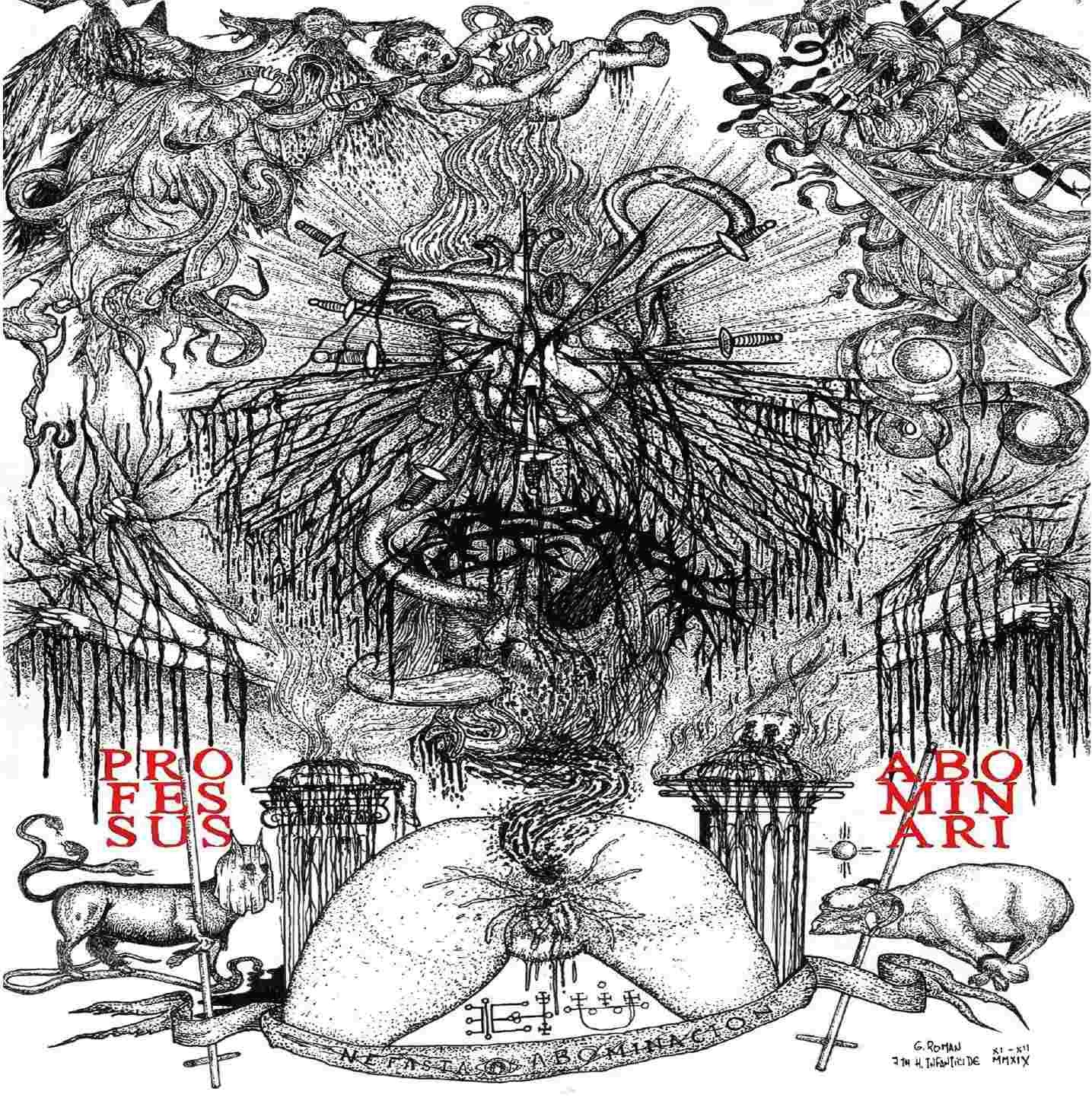 Professus Abominari - Nefasta Abominación CD | Black Hearts Records