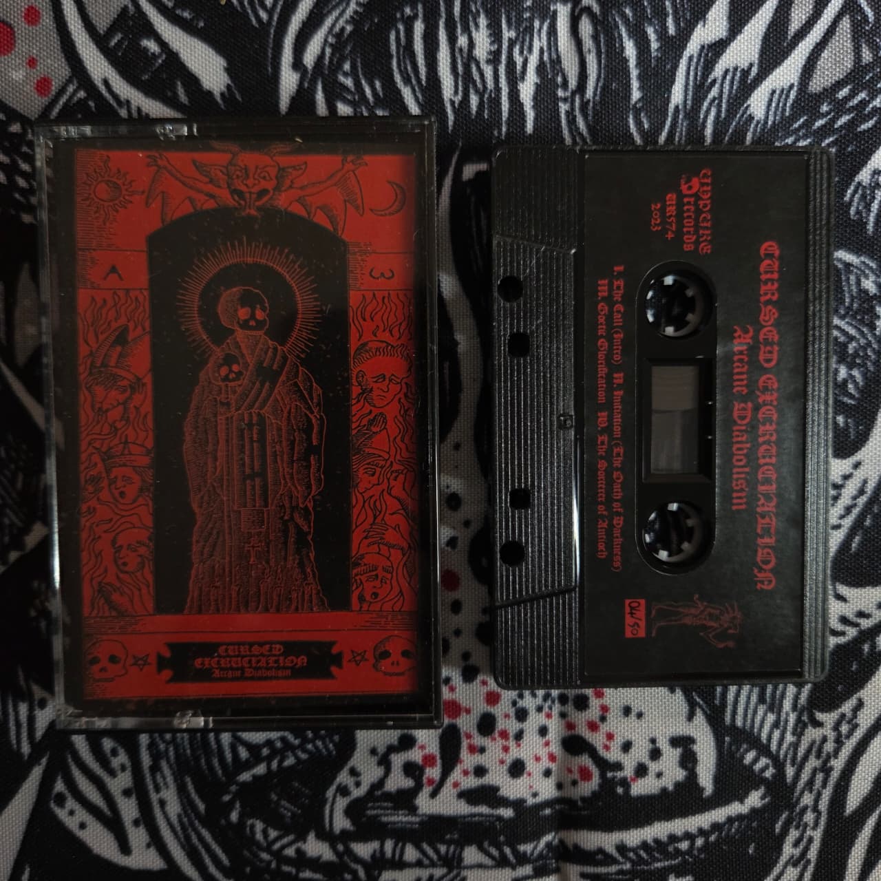 CURSED EXCRUCIATION - Arcane Diabolism Cassete | Black Hearts Records