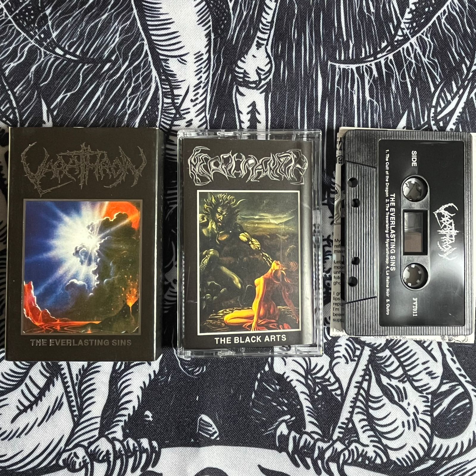 Necromantia / Varathron - The Black Arts / The Everlasting Sins Cassete | Black Hearts Records