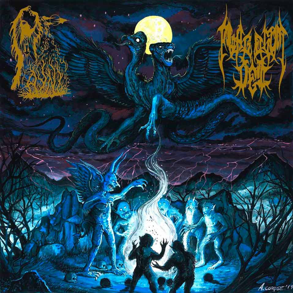 FLAGELUM DEI / AYNI - Acts of Sorcery CD | Black Hearts Records
