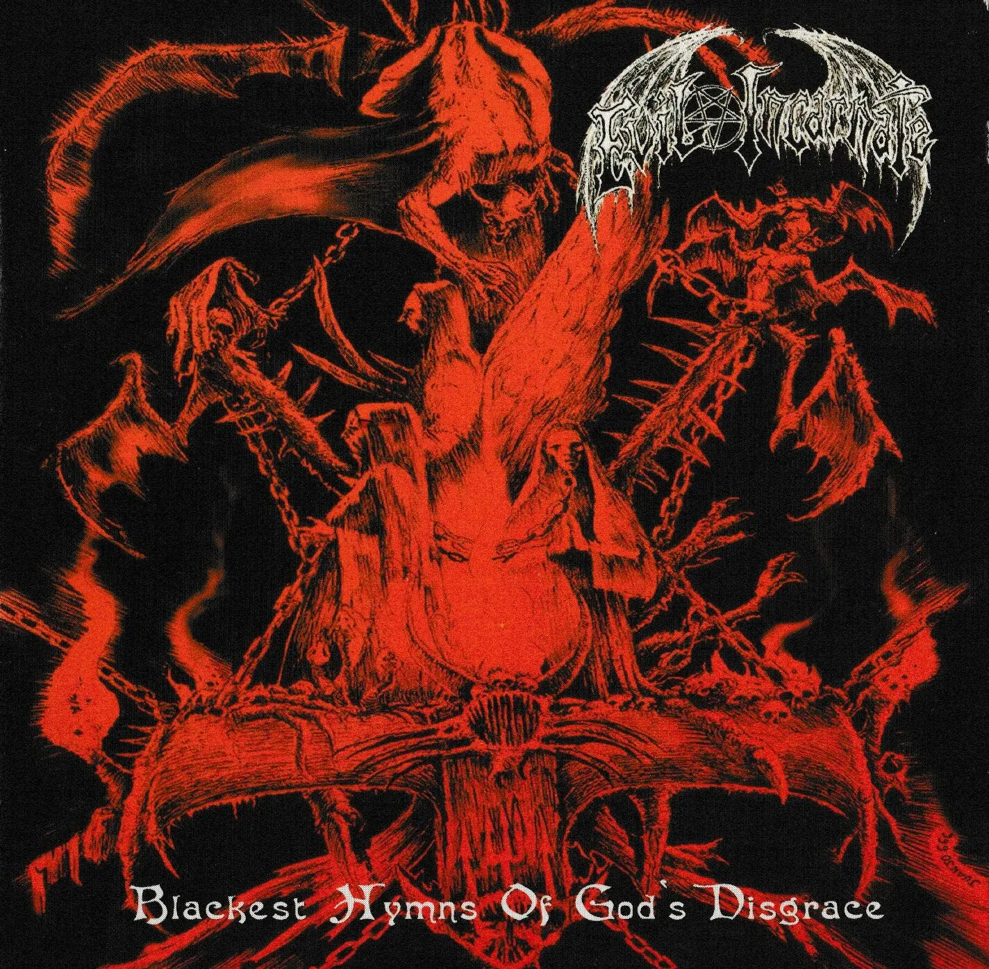 Evil Incarnate - Blackest Hymns of Gods Disgrace CD | Black Hearts Records