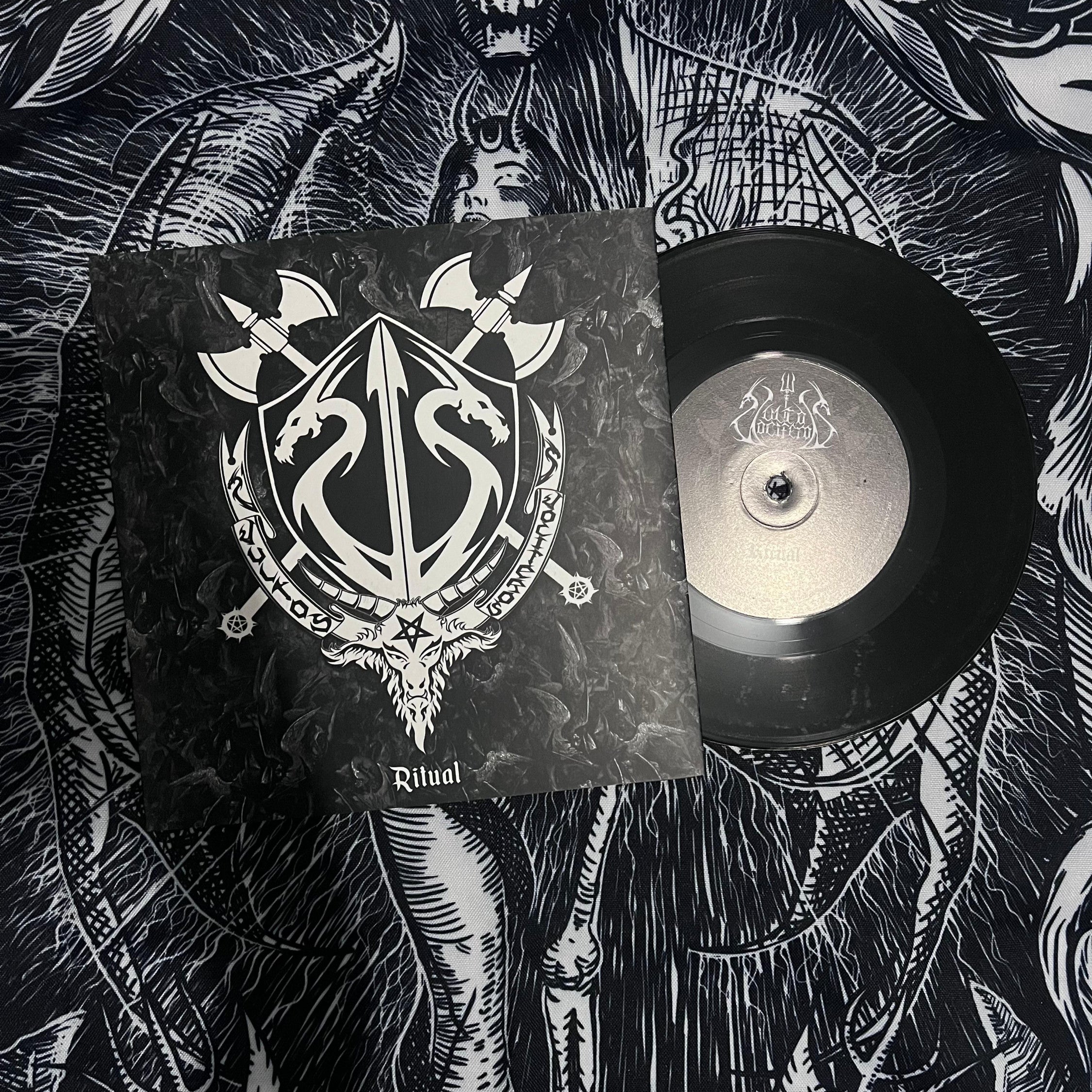 Vultos Vociferos / Denied Redemption - (V.I. · .A. · .O. · .V.) | Ritual 7" Ep