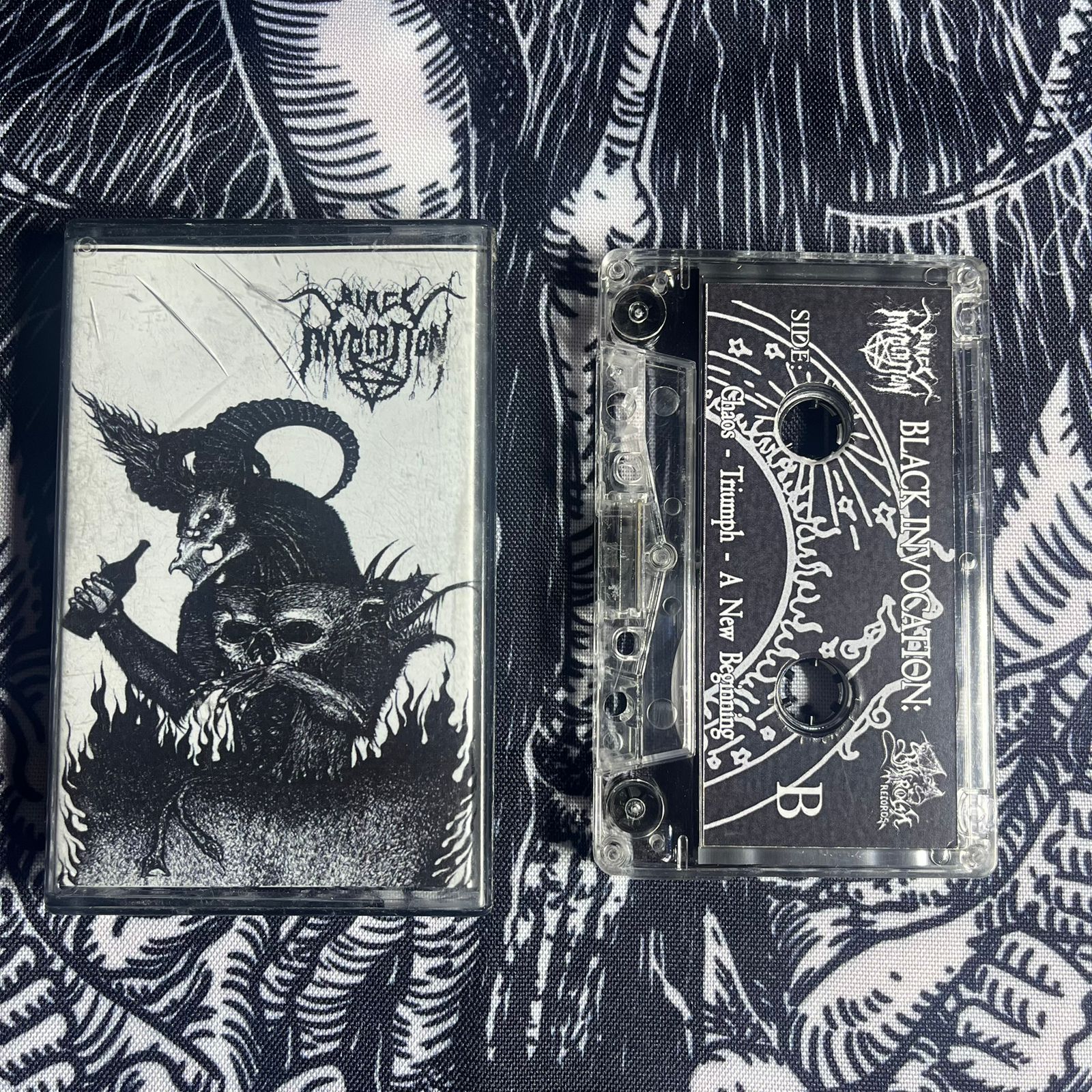 Black Invocation - Chaos - Triumph - A New Beginning Cassete | Black Hearts Records