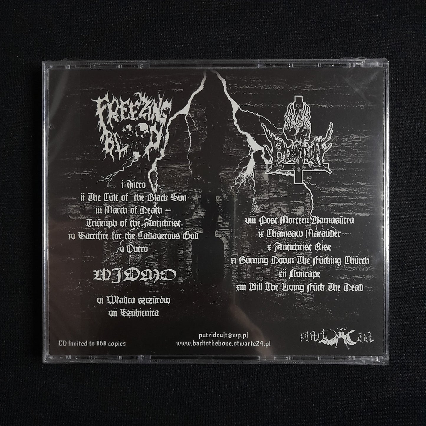 Freezing Blood / Widmo / The Sons of Perdition - Desecration Rituals CD