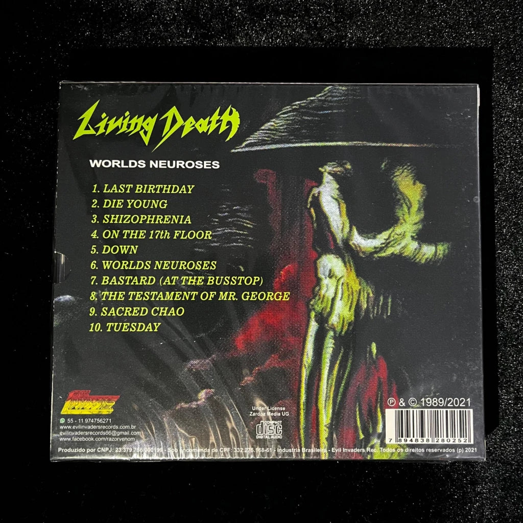 Living Death - Worlds Neuroses CD Slipcase