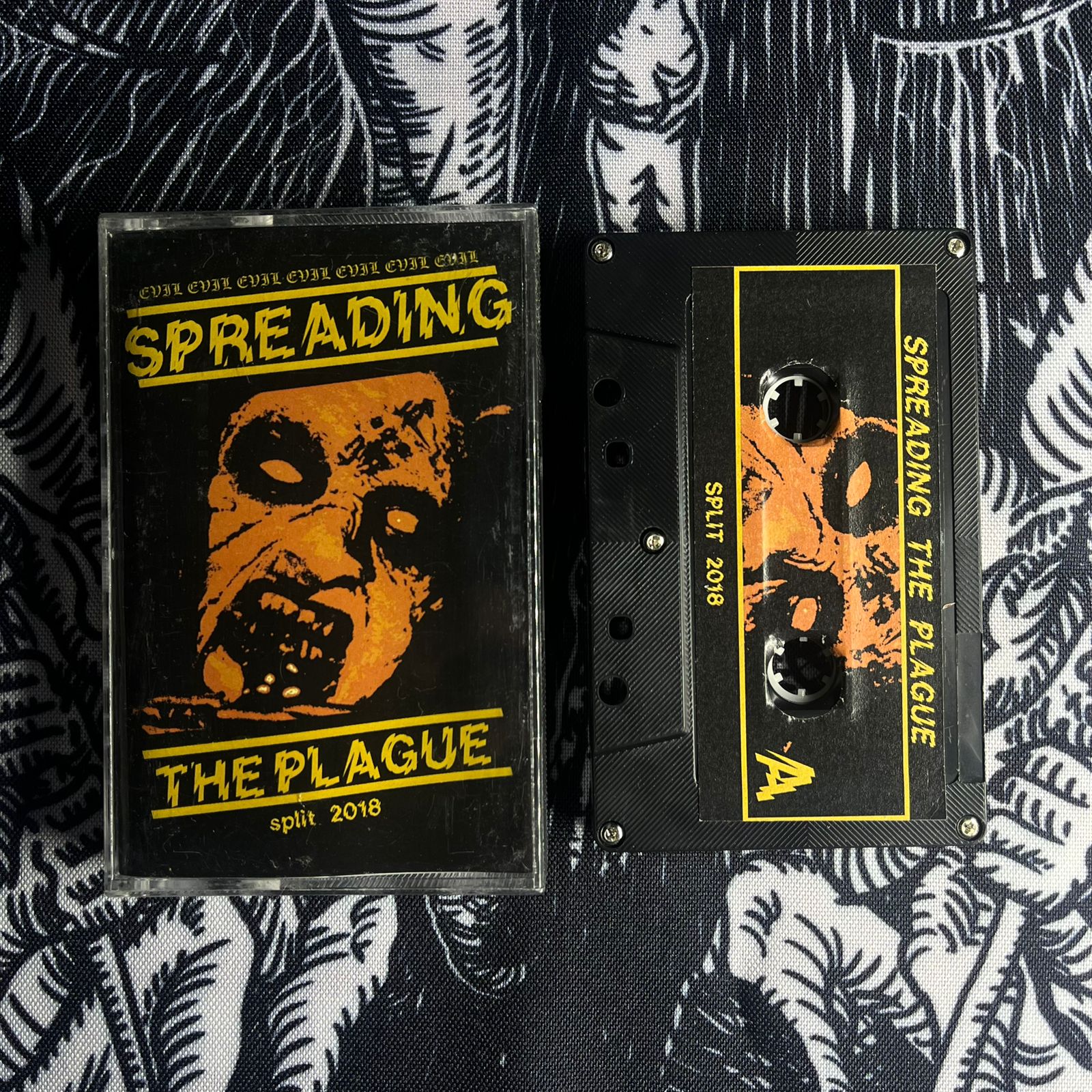 Orgia Nuclear / Hell Poison / Álcool / Evil Corpse - Spreading the Plague Cassete