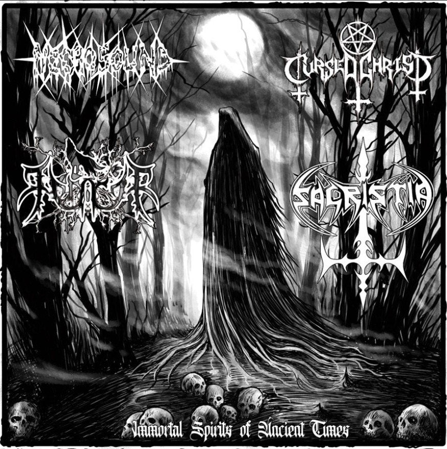 Cursed Christ / Sacristia / Necrosound / Fenrir - Immortal Spirits of Ancient Times CD | Black Hearts Records