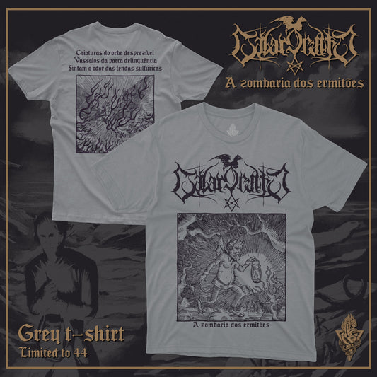 LÁBAR'OCULTO - zombaria dos ermitões Camiseta cinza | Black Hearts Records