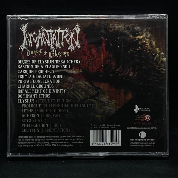 Incantation - Dirges of Elysium CD