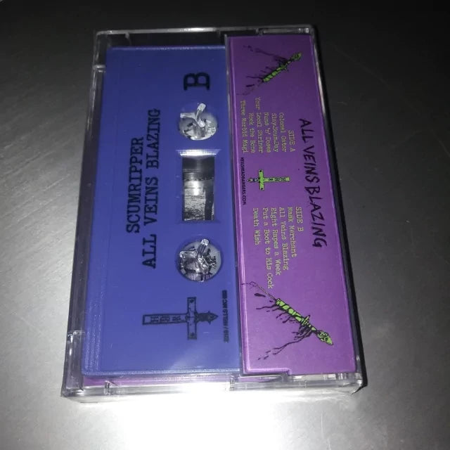 Scumripper - All Veins Blazing Cassete