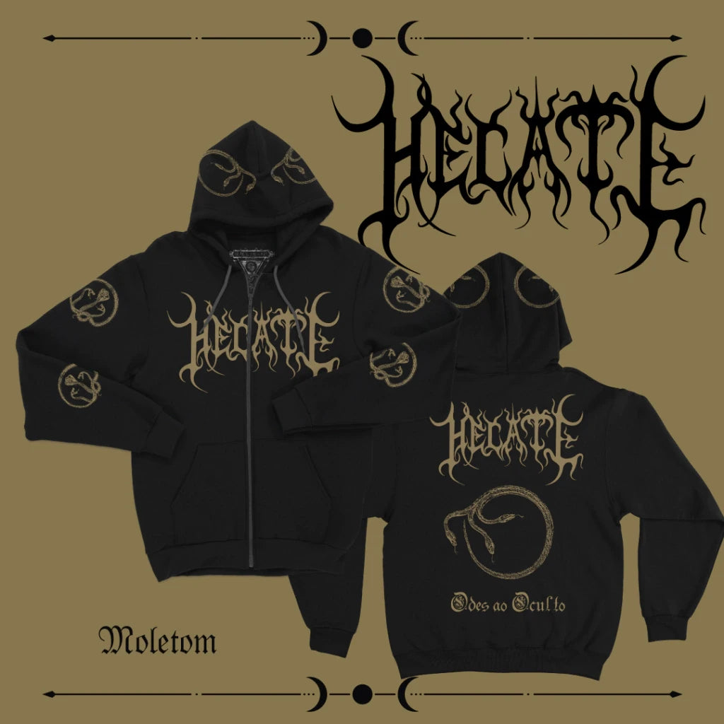 HECATE - Odes ao Oculto Moletom Ziper | Black Hearts Records