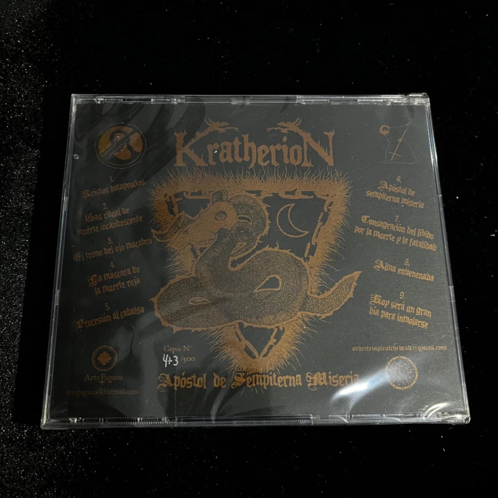 Kratherion - Apóstol de Sempiterna Miseria CD
