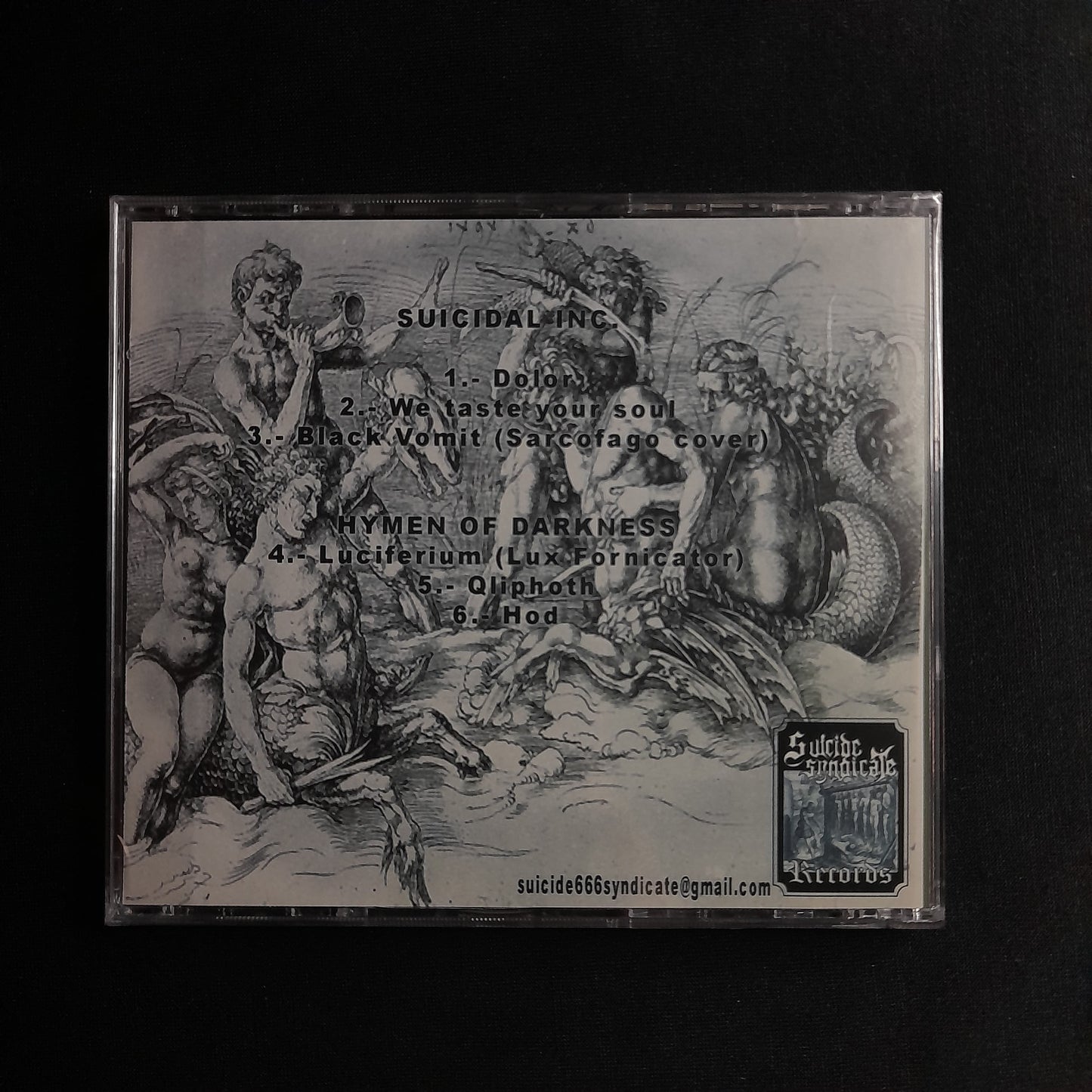 Suicidal Inc. / Hymen of Darkness - You Are Only Miserable Slag Feelings CD