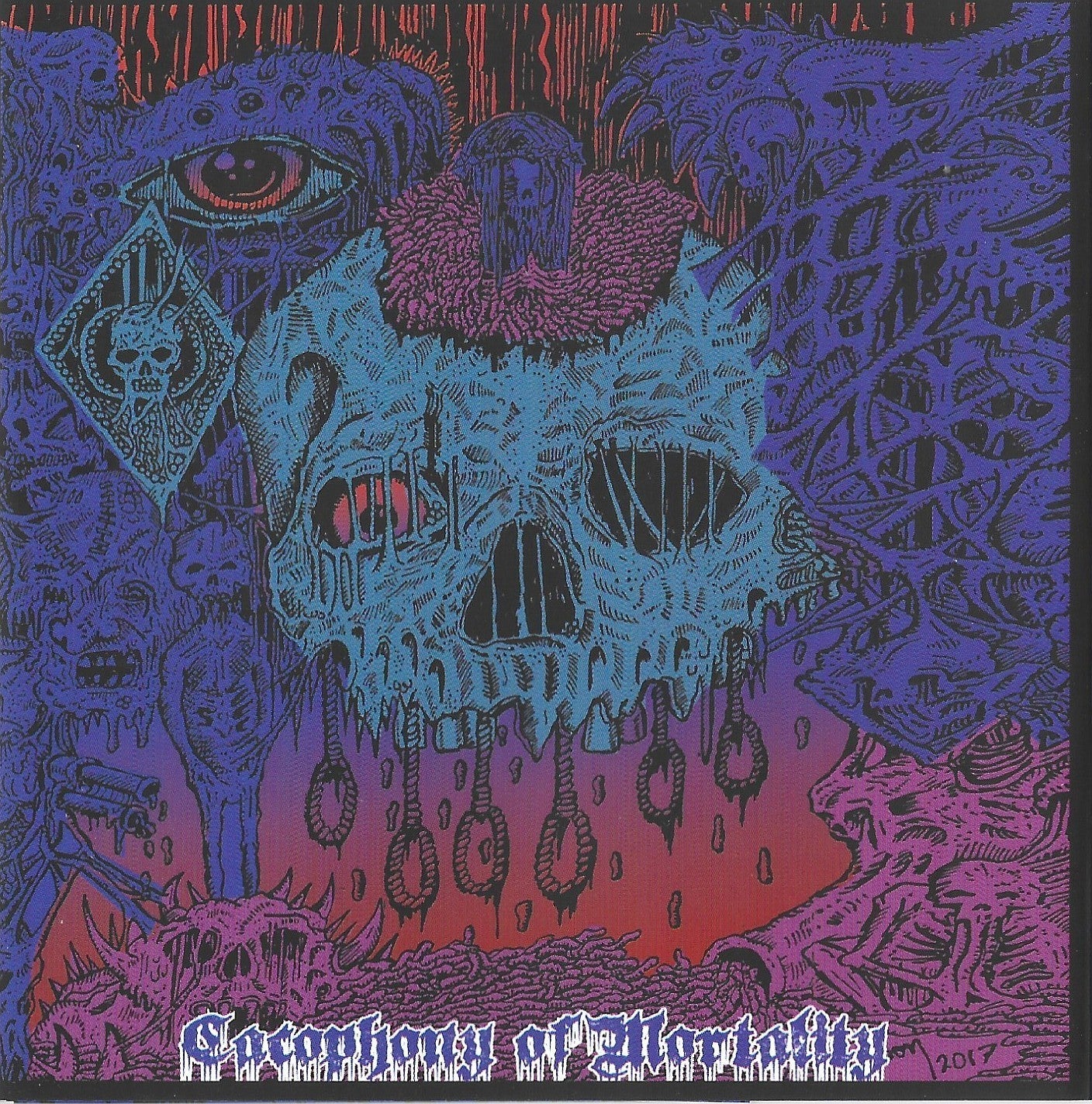 AMONG DISASTER / ENSSEMINIS / DISHARMONIC / EXECRADO - Cacophony of Mortality CD | Black Hearts Records