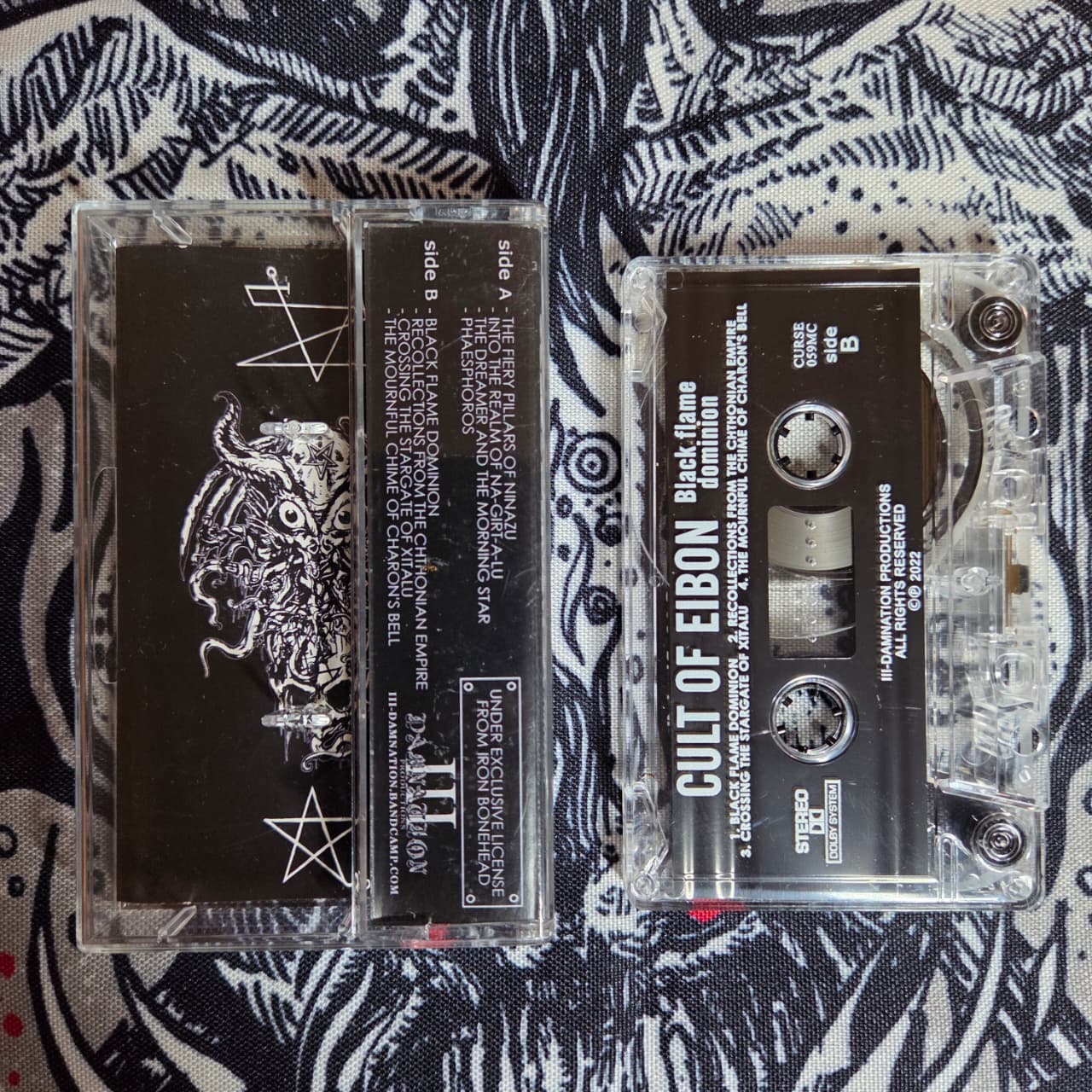 CULT OF EIBON - Black Flame Dominion Cassete | Black Hearts Records