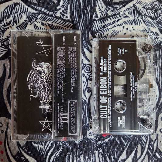 CULT OF EIBON - Black Flame Dominion Cassete | Black Hearts Records
