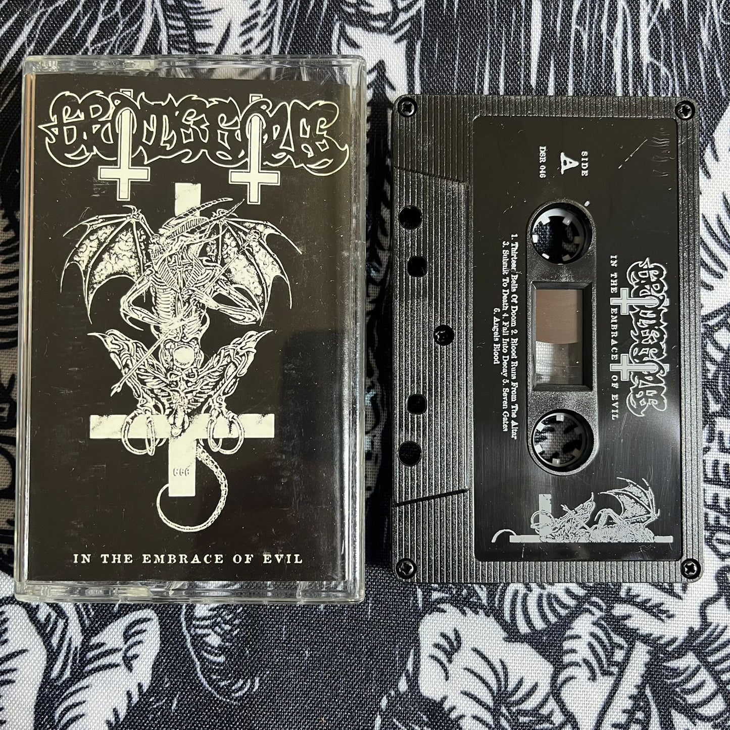 Grotesque - In the Embrace of Evil Cassete | Black Hearts Records