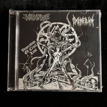 Sulphurhaze / Omenfilth  - Veneration of Cruel Lust CD
