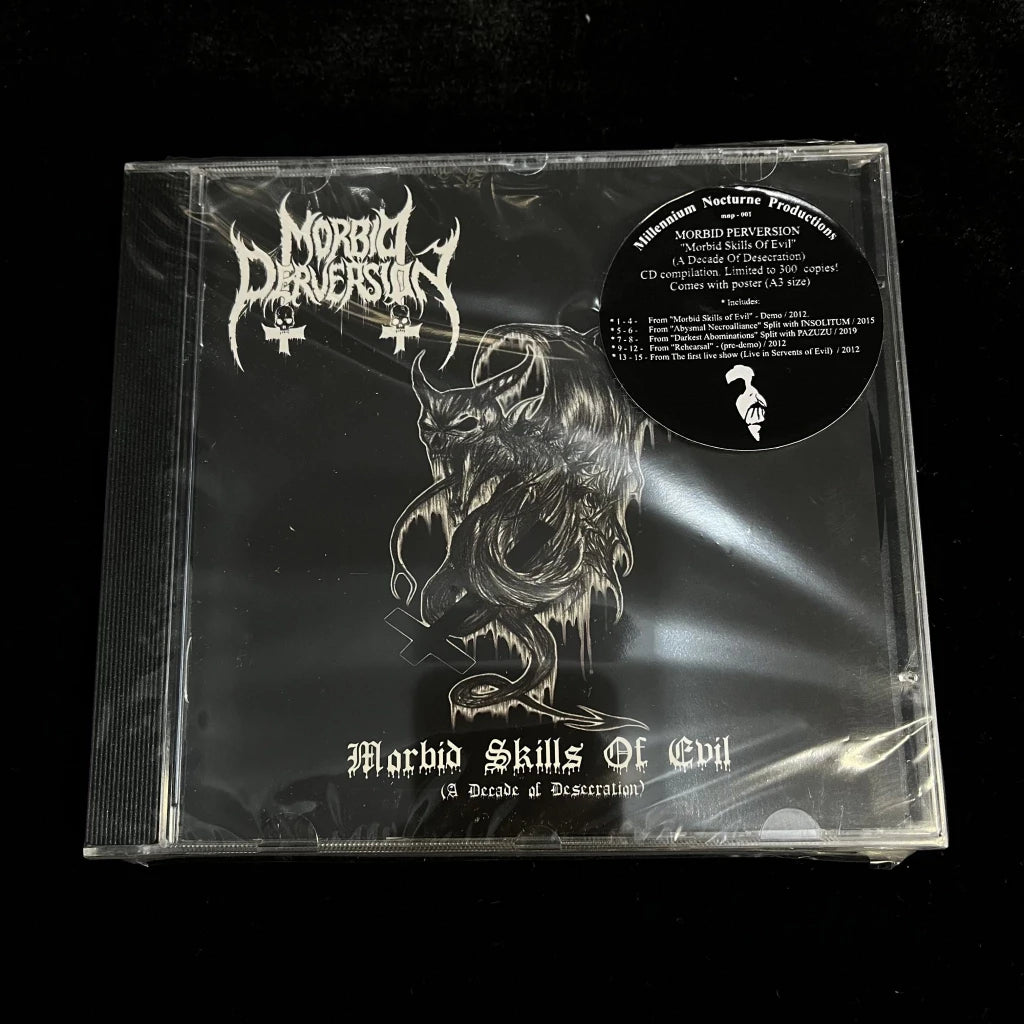 Morbid Perversion - Morbid Skills of Evil (Decade of Desecration) CD | Black Hearts Records