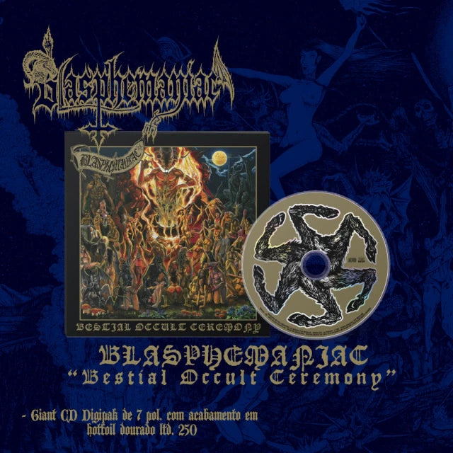 BLASPHEMANIAC "Bestial Occult Ceremony" Giant CD Digipak 7"