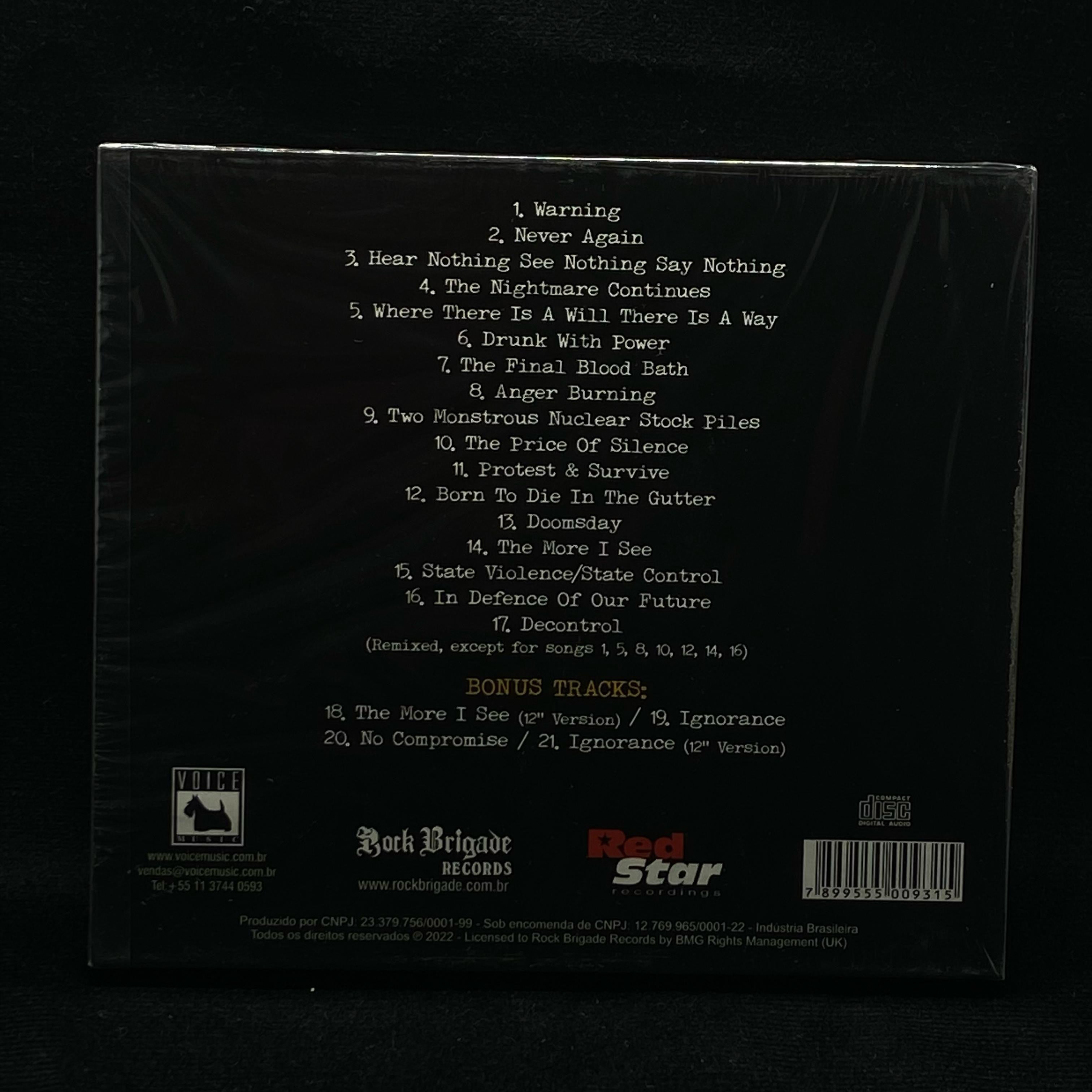 Discharge - Never Again CD Slipcase