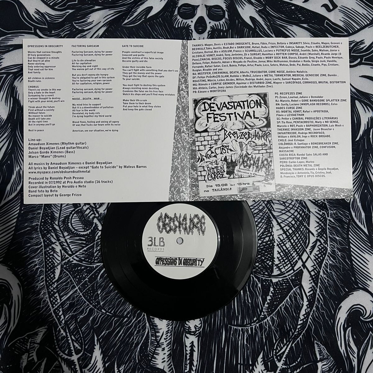 Obskure - Opressions in Obscurity 7" Ep