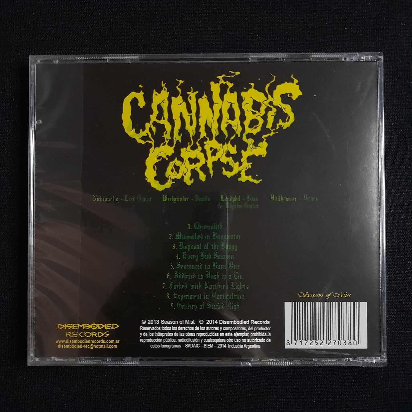 Cannabis Corpse - Tube of the Resinated CD