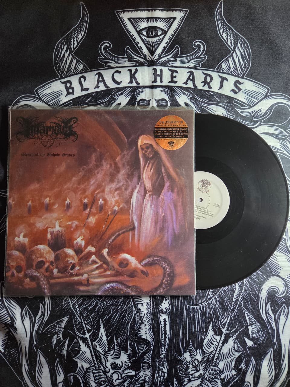 Infamovs - Stench of the Unholy Graves Lp | Black Hearts Records