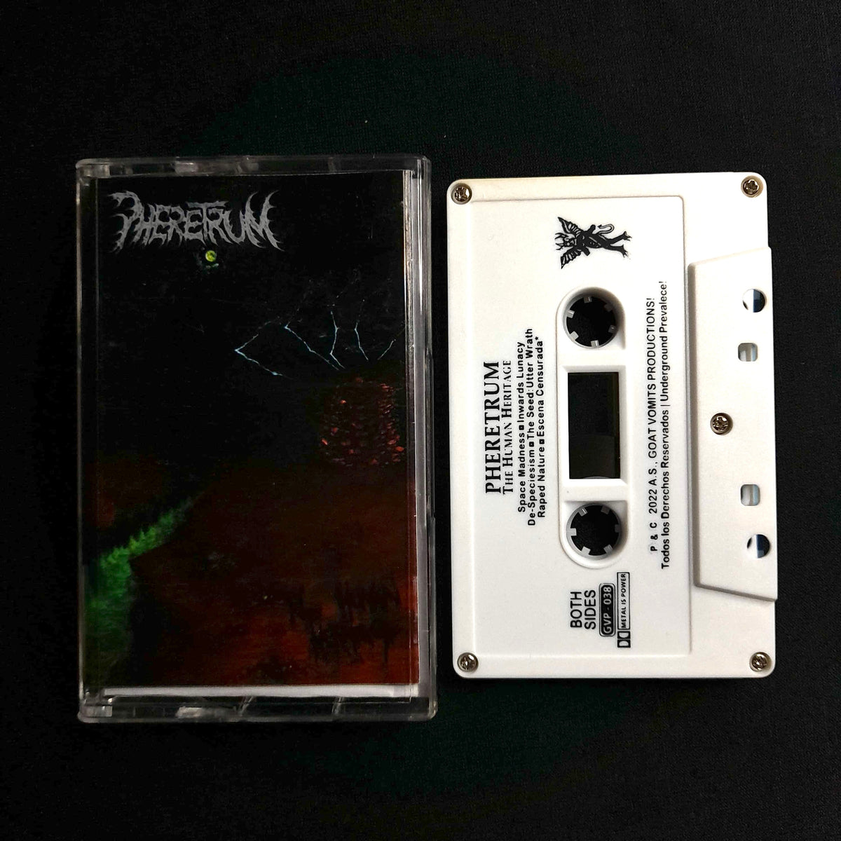 PHERETRUM - No Human Heritage Cassete | Black Hearts Records