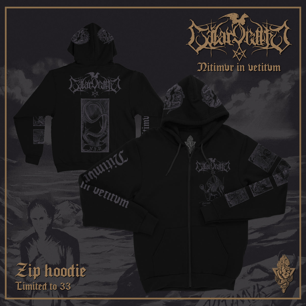 LÁBAR'OCULTO - Nitimvr in vetitvm Moletom Zíper | Black Hearts Records