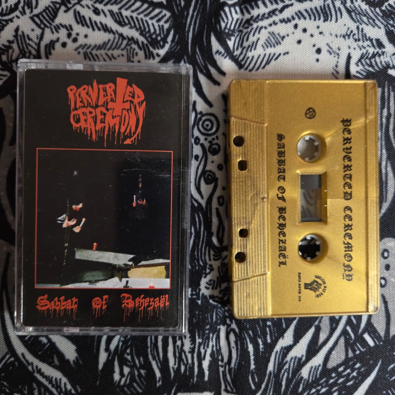 PERVERTED CEREMONY - Sabbat of Behezaël Cassete | Black Hearts Records