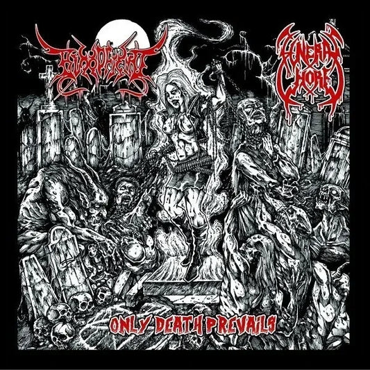 FUNERAL WHORE/ BLOODFIEND - Only Death Prevails CD | Black Hearts Records