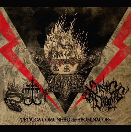 SVLFVR / CRISTO EM CHAMAS - Tétrica Comunhão das Abominações CD Digipak | Black Hearts Records