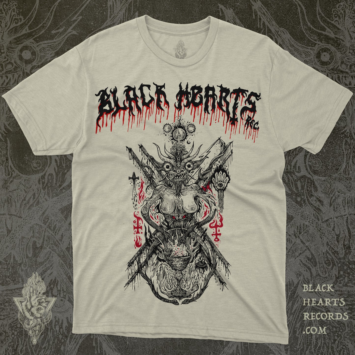 SUPAY Y LA SERPIENTE DE DOS CABEZAS - Camiseta Oficial | Black Hearts Records
