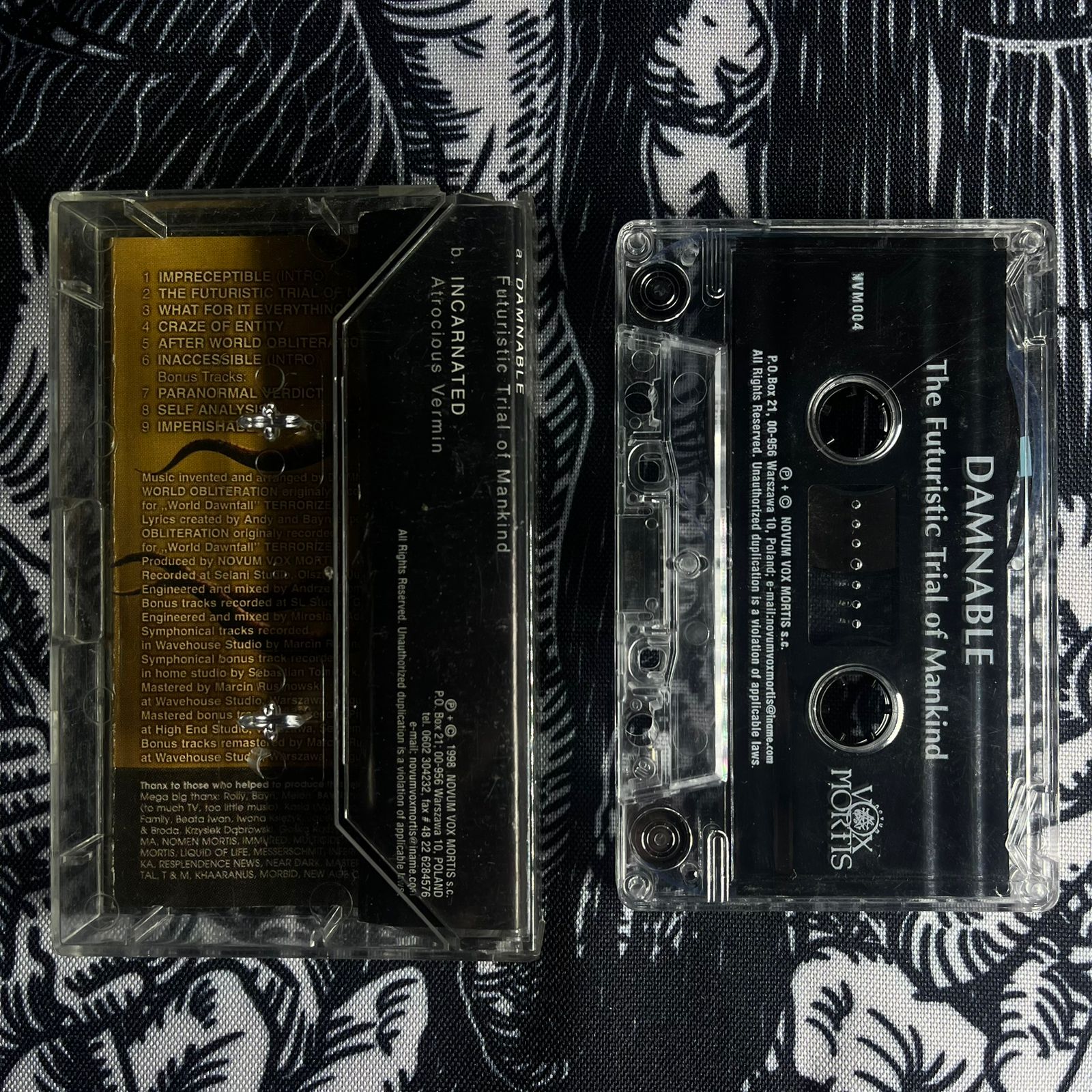 Damnable / Incarnated - The Futuristic Trial of Mankind / Atrocious Vermin Cassete