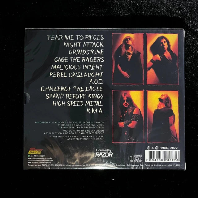 Razor - Malicious Intent CD Slipcase