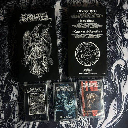 SAMAEL - Worship Him - Blood Ritual - Ceremony Of Opposites 3x Cassete Box | Black Hearts Records