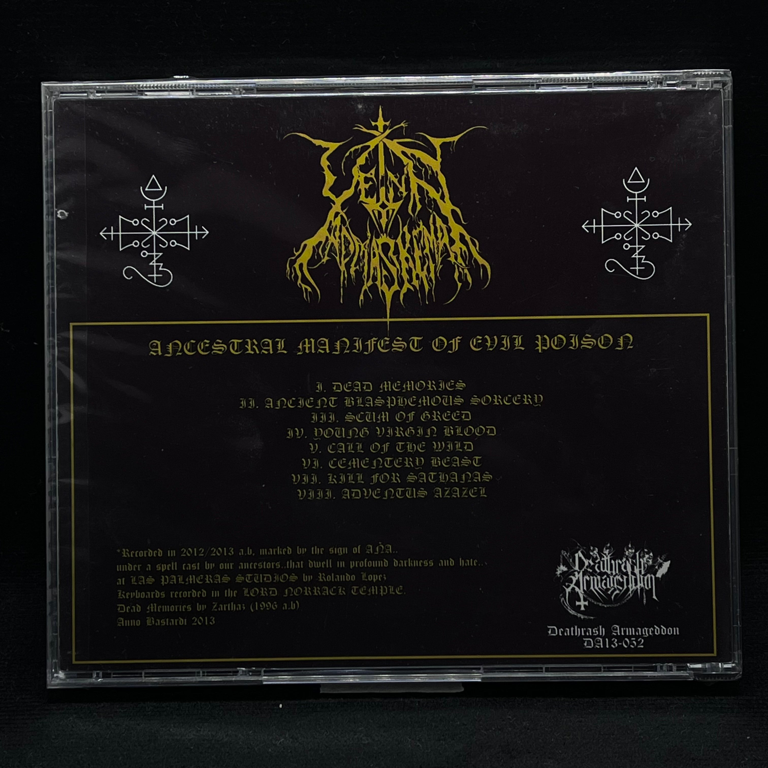 Yetna Apmaskema - Ancestral Manifest of Evil Poison Cd