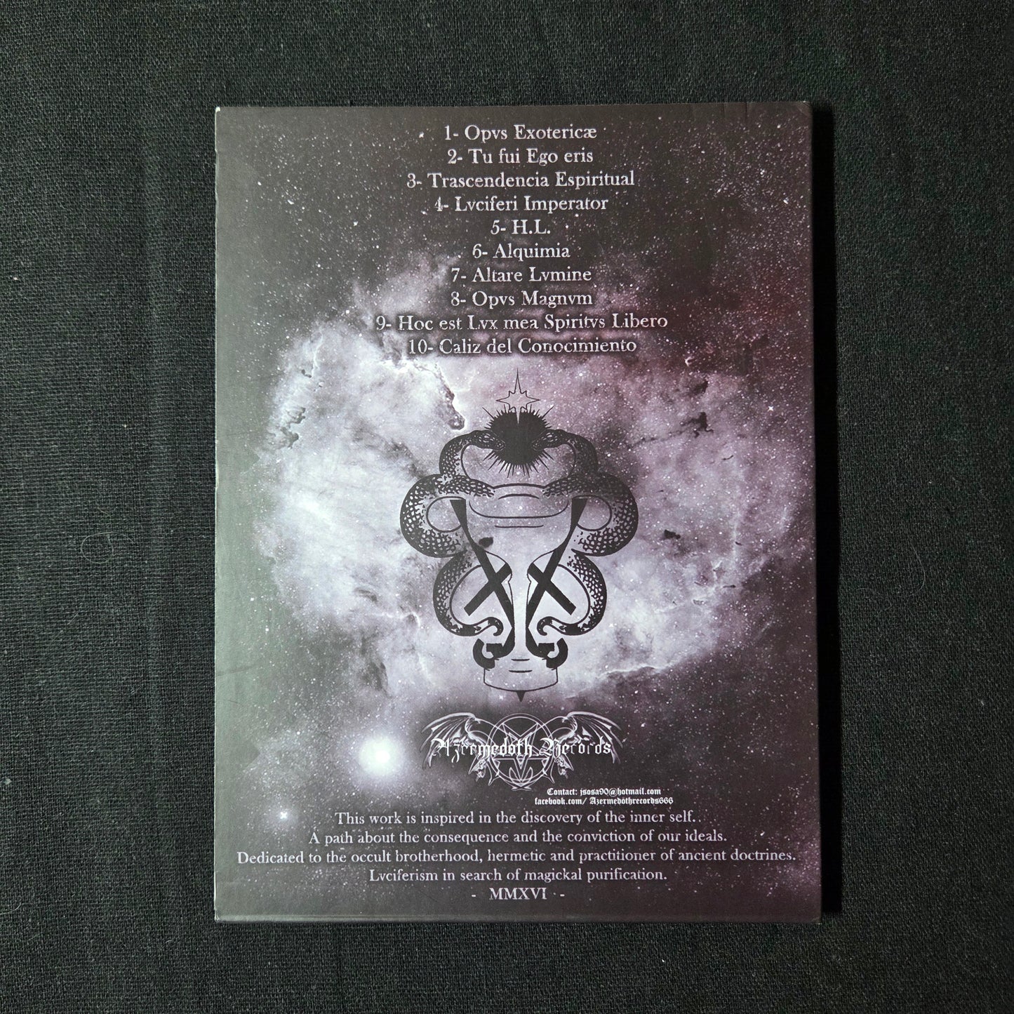 Funeralis - Lvminis Serpens Caeremonia Cd Digipak A5