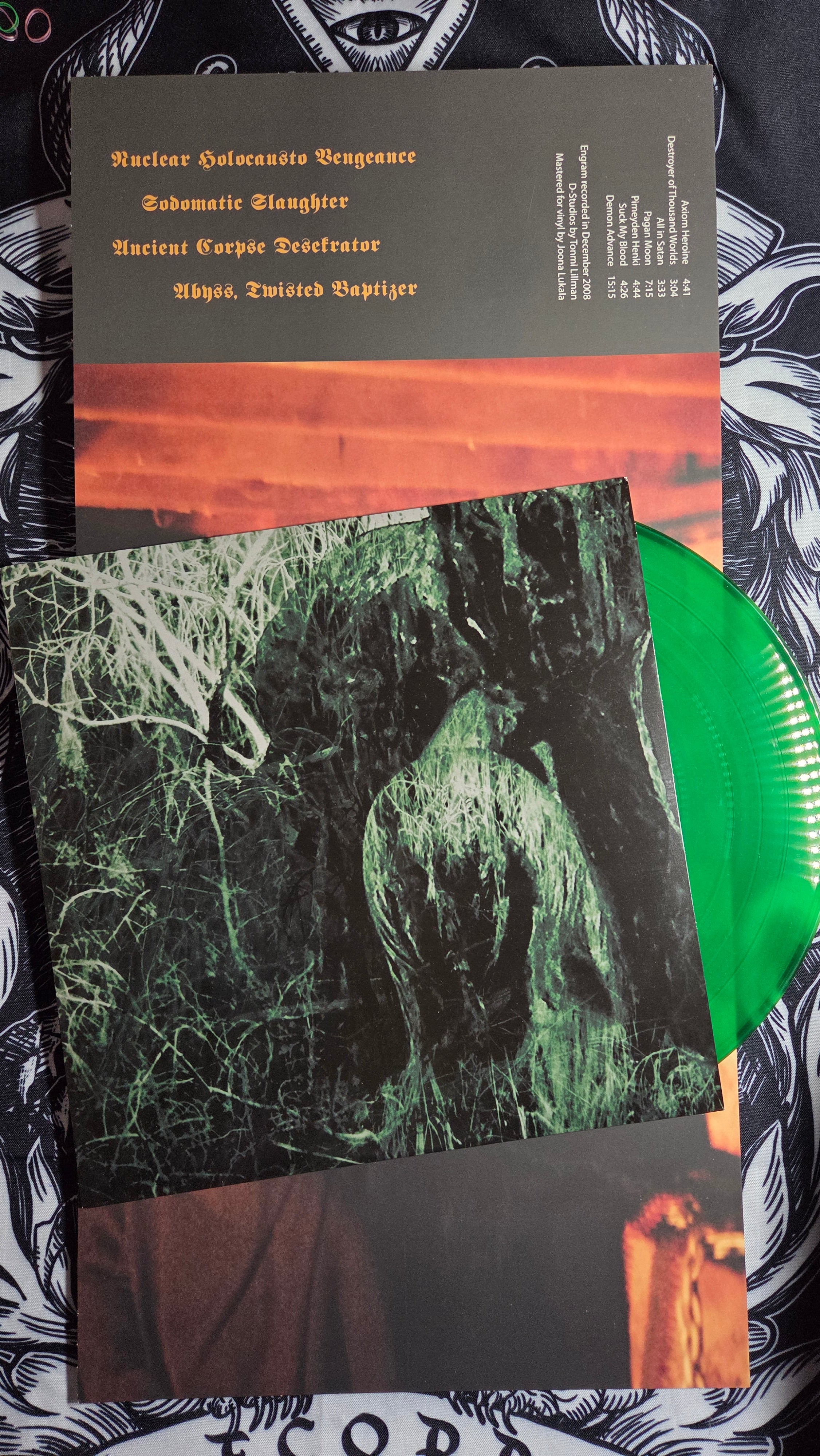 Beherit - Engram Lp Verde translúcido